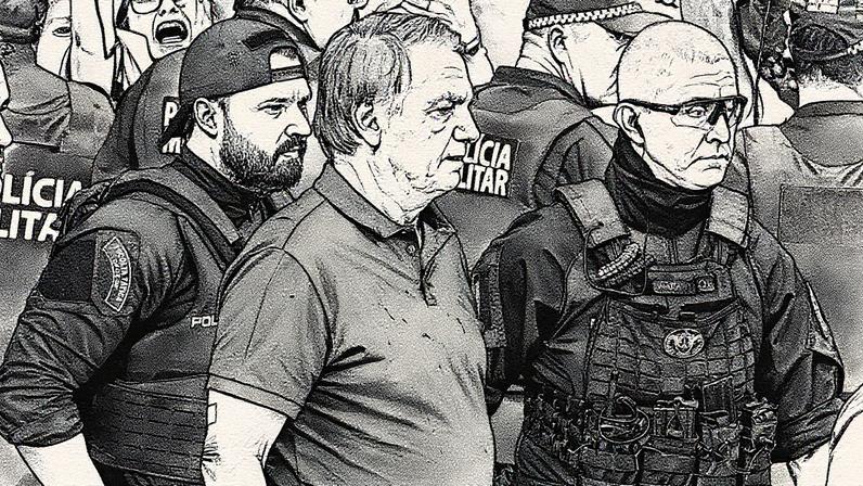 Ex-presidente Jair Bolsonaro deixa o Hospital DF Star em Brasília (Foto: Reprodução)