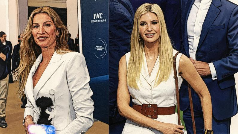 Modelo Gisele Bündchen e empresária Ivanka Trump posam para a foto (Foto: Reprodução)