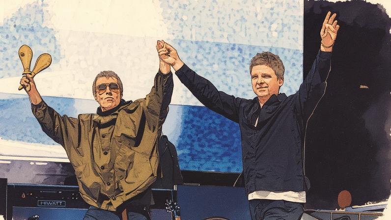 O podcast Greatest Pop Stars discute o impacto e o sucesso da turnê Live '25 do Oasis (Foto: Reprodução)