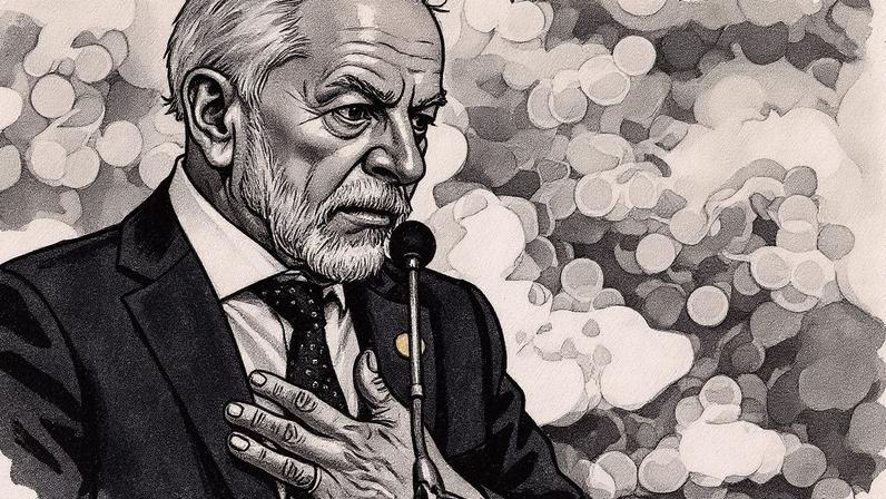 Presidente Lula durante declaração na Cúpula de Países Amazônicos em Bogotá (Foto: Reprodução)