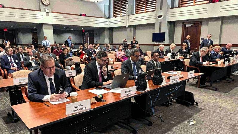 Reunião de empresários brasileiros em Nova York, liderada pela CNI (Foto: Reprodução)