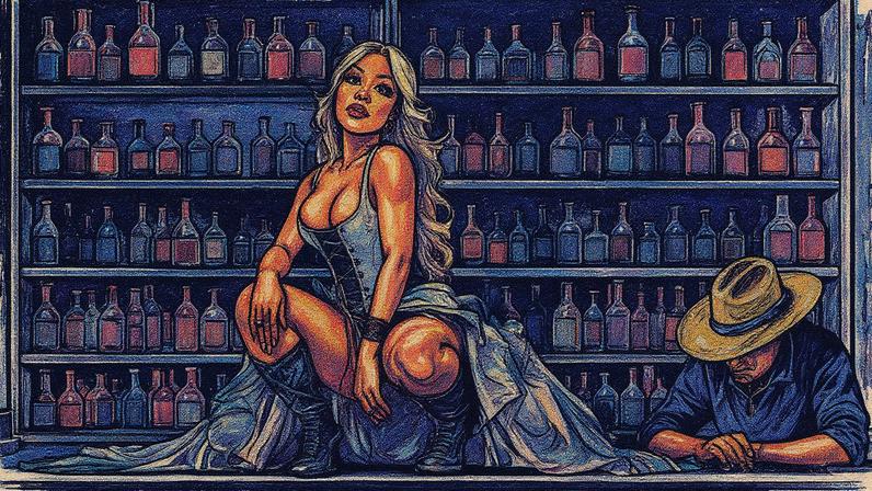 K. Michelle apresenta sua música "Jack Daniel's" em uma coluna da revista Makin' Tracks (Foto: Reprodução)