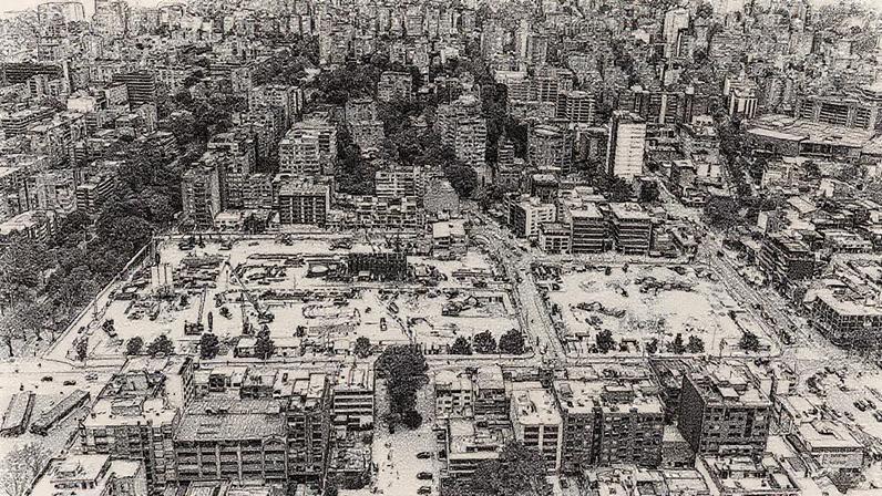 Edifício em construção do projeto Quora, localizado próximo ao Parque El Virrey em Bogotá (Foto: Reprodução)