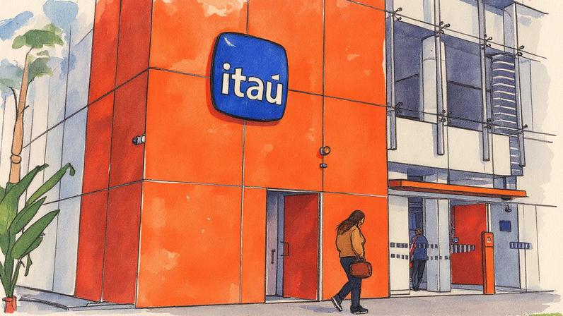 Fachada de agência do banco Itaú em São Paulo (Foto: Reprodução)