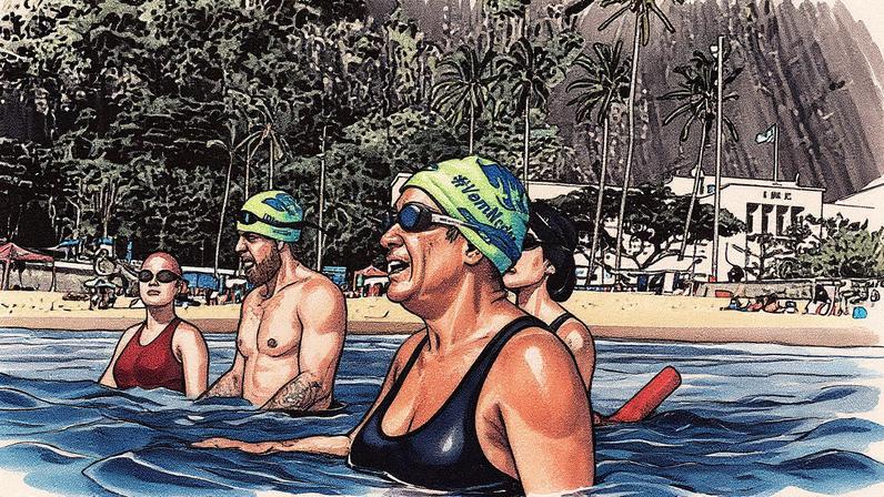 Especialistas instruem a população sobre competência aquática (Foto: Reprodução)