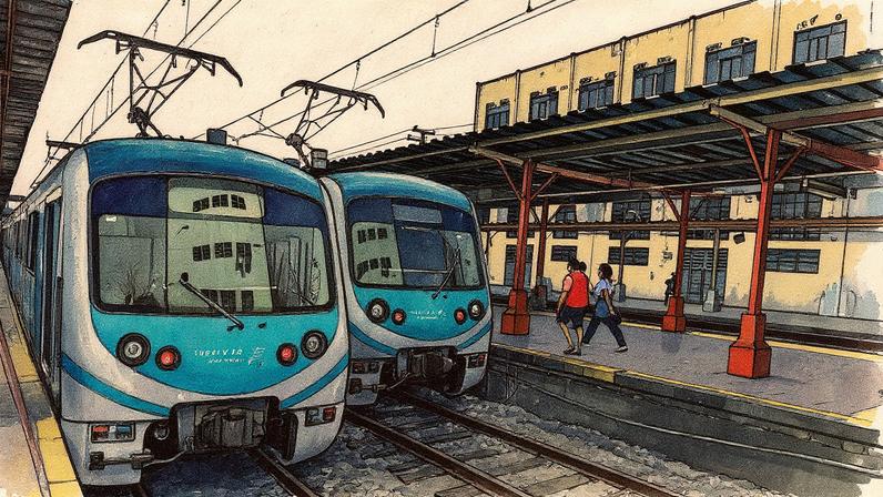 Passageiros da SuperVia enfrentam atrasos e suspensão de serviços devido a um trem parado por criminosos em Barros Filho (Foto: Reprodução)