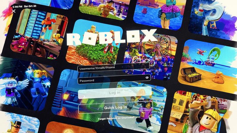 Plataforma de jogos Roblox exibida em um tablet (Foto: Reprodução)