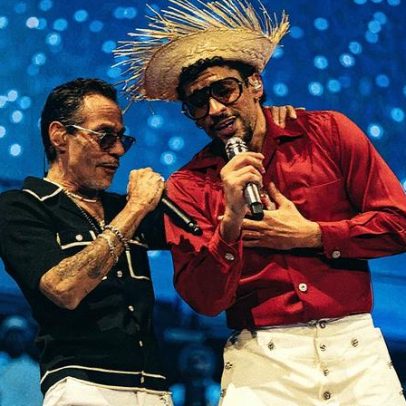 Bad Bunny encerra residência em Porto Rico com emocionante dueto com Marc Anthony