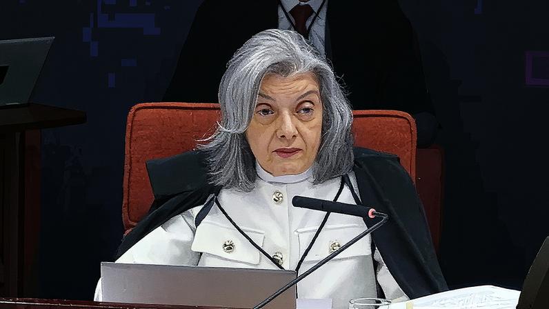 Cármen Lúcia durante julgamento no STF (Foto: Reprodução)
