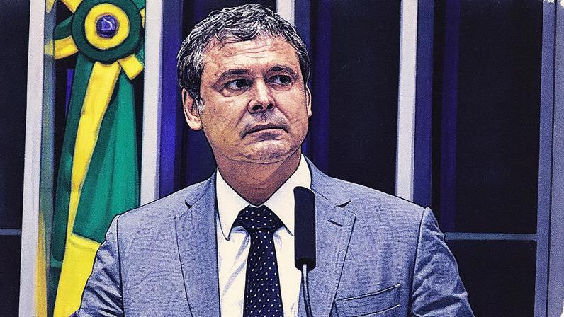 Deputado Lindbergh Farias em evento político (Foto: Reprodução)