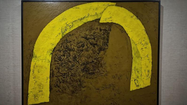 Quadro de Tomie Ohtake, datado de 1970 (Foto: Reprodução)