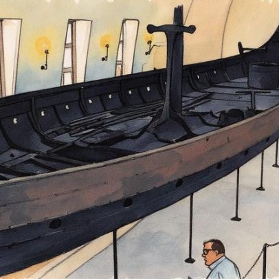 Navios vikings de mil anos partem para museu na Noruega em última viagem histórica