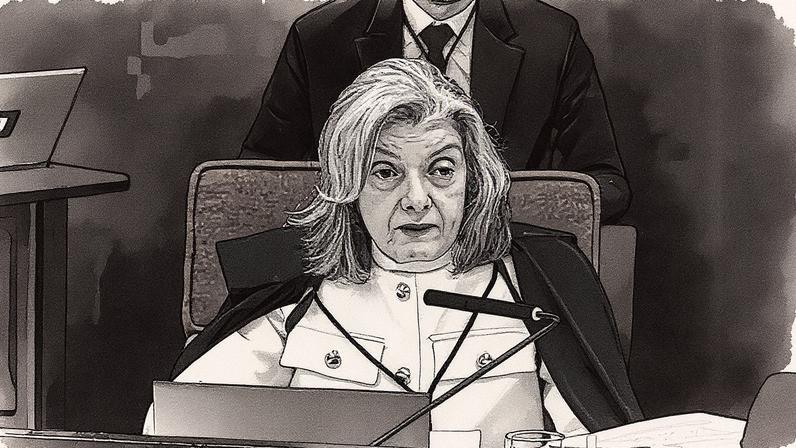 Cármen Lúcia durante julgamento no STF (Foto: Reprodução)