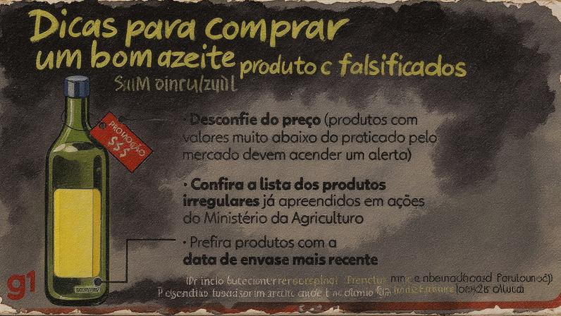 Ministério da Agricultura apresenta dicas para identificar um azeite de qualidade (Foto: Reprodução)