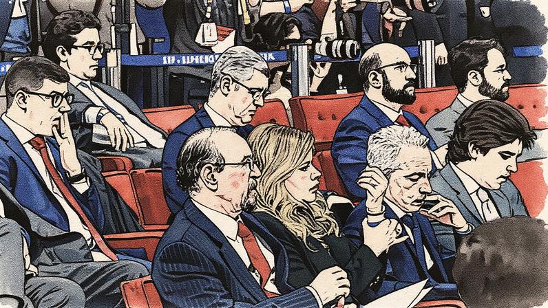 Advogado Cezar Bittencourt e advogada Vânia Bitencourt na bancada de defesa (Foto: Reprodução)