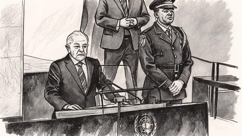 Presidente do Brasil discursa durante o Debate Geral da Assembleia Geral da ONU em Nova York (Foto: Reprodução)