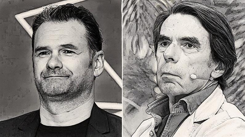 Iñaki Lopez e José María Aznar em evento público (Foto: Reprodução)