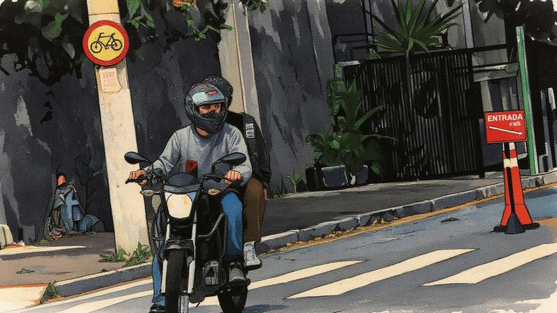 Serviço de transporte de passageiros por moto em São Paulo (Foto: Reprodução)