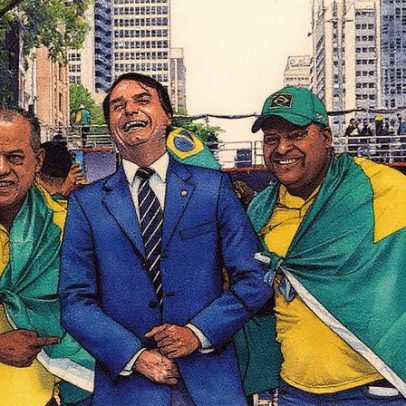 "Manifestantes lembram o Dia Magnitsky na Avenida Paulista"
