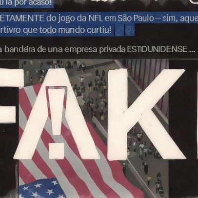 Bandeira dos Estados Unidos em ato bolsonarista não é a mesma da NFL