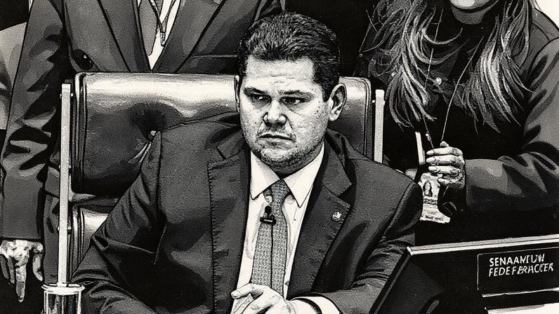 Presidente do Senado, Davi Alcolumbre, determina sessões semipresenciais nesta semana (Foto: Reprodução)