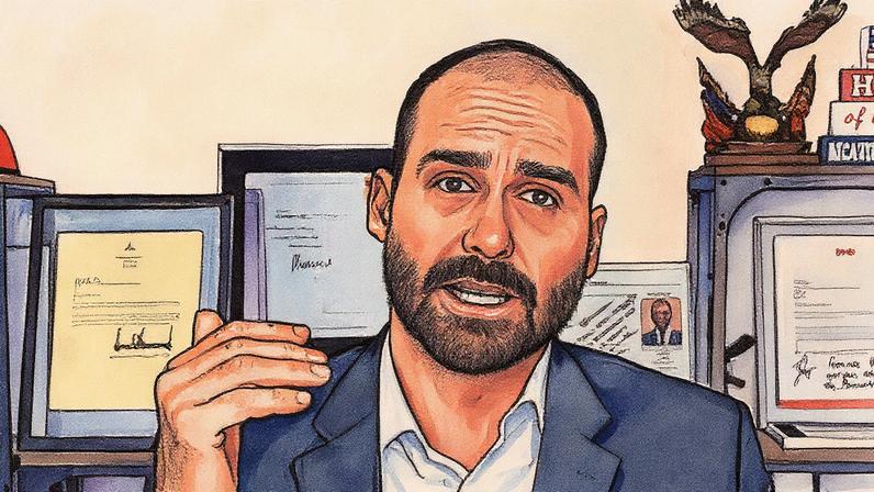 Eduardo Bolsonaro afirmou que 'anistia ampla, geral e irrestrita não está sob negociação' (Foto: Reprodução)