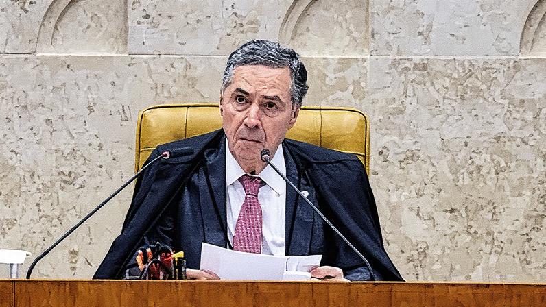 Ministro Luís Roberto Barroso em Sessão Plenária no STF (Foto: Reprodução)
