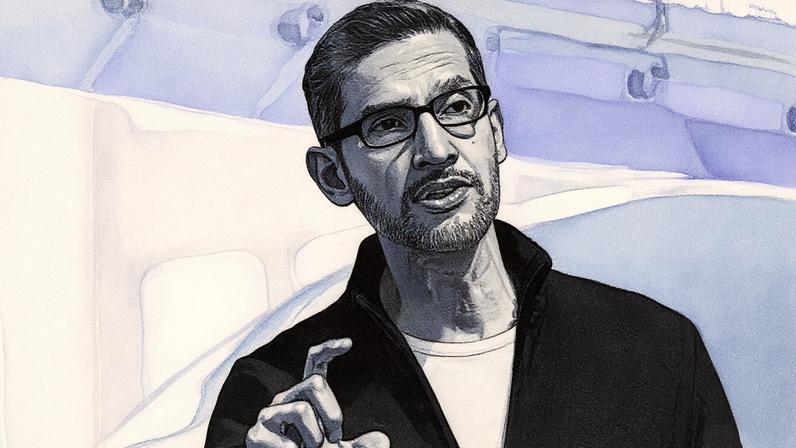 Sundar Pichai gesticula para a plateia durante a conferência anual de desenvolvedores do Google em Mountain View, Califórnia (Foto: Reprodução)