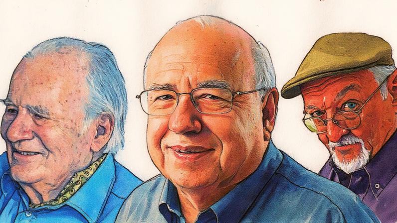 Mino Carta, Luis Fernando Verissimo e Jaguar em uma fotomontagem (Foto: Reprodução)