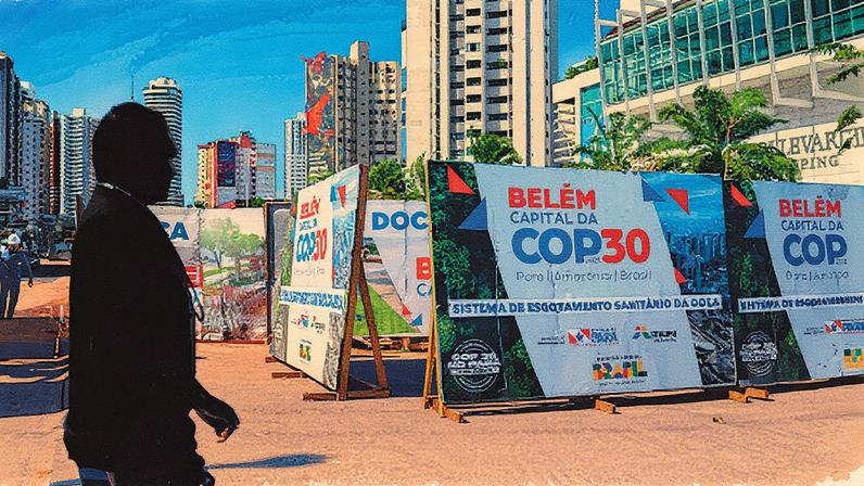 Obras se espalham por Belém a três meses da COP30, com afirmação do presidente do evento de que tudo ficará pronto (Foto: Reprodução)