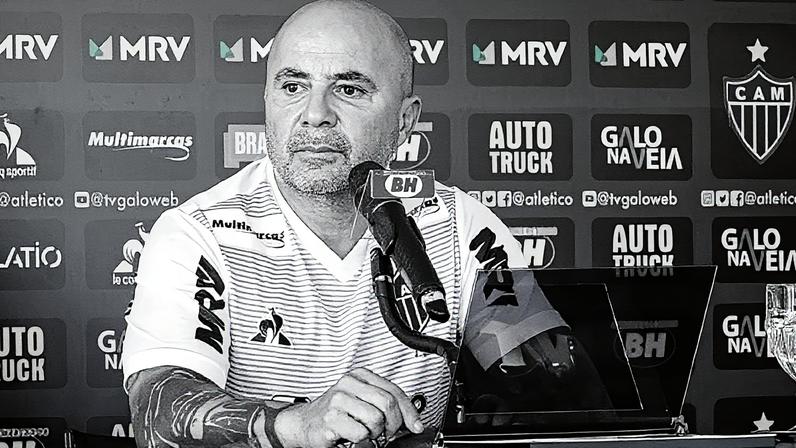 Jorge Sampaoli foi técnico do Atlético-MG até fevereiro de 2021 (Foto: Reprodução)