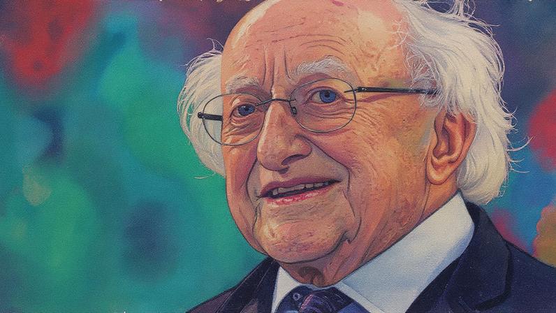 Presidente Michael D. Higgins anunciará sua saída do cargo ao final de seu mandato este ano (Foto: Reprodução)