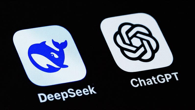 Logos dos aplicativos DeepSeek e ChatGPT (Foto: Reprodução)