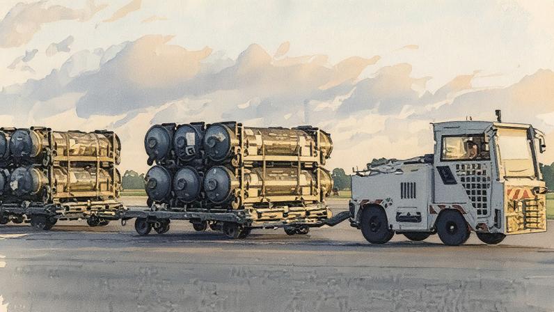 Exército francês mobiliza material para operação de defesa no leste da Europa (Foto: Reprodução)
