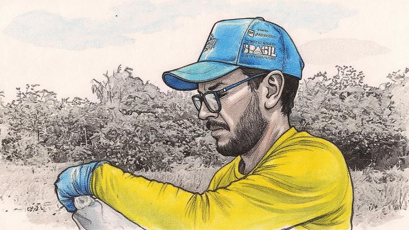 Pesquisador da UFPA durante expedição em busca de moléculas na Amazônia (Foto: Reprodução)