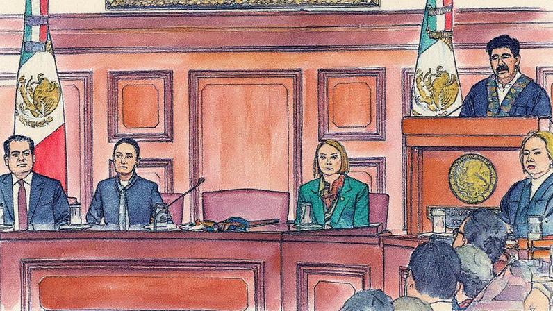 Primeira sessão da Suprema Corte em Cidade do México (Foto: Reprodução)