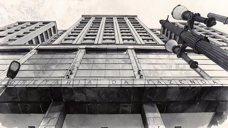 Palácio Clóvis Ribeiro, sede da Secretaria Estadual da Fazenda, localizado no centro de São Paulo (Foto: Reprodução)