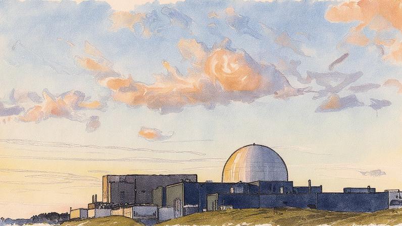Usinas nucleares Sizewell A e B operadas pela Electricite de France SA em Sizewell, Reino Unido (Foto: Reprodução)