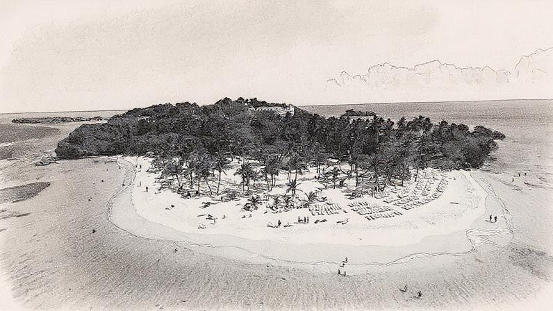 Cayo Levantado, também conhecido como Ilha Bacardi, é um destino turístico popular na República Dominicana, localizado no nordeste da Baía de Samaná (Foto: Reprodução)