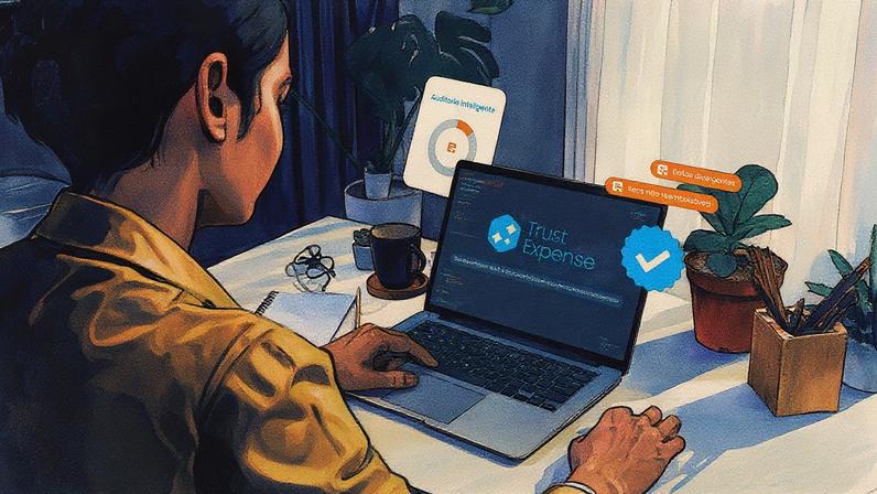 Exemplo aplicado de uso da ferramenta "Trust Expense" (Onfly/Divulgação) (Foto: Reprodução)