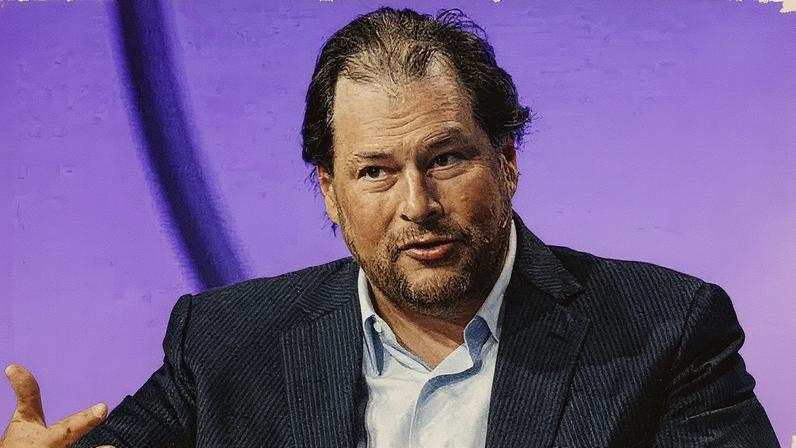 Marc Benioff, cofundador e CEO da Salesforce, em evento (Foto: Reprodução)