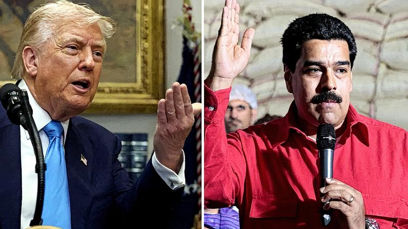 Donald Trump e Nicolas Maduro em montagem (Foto: Reprodução)