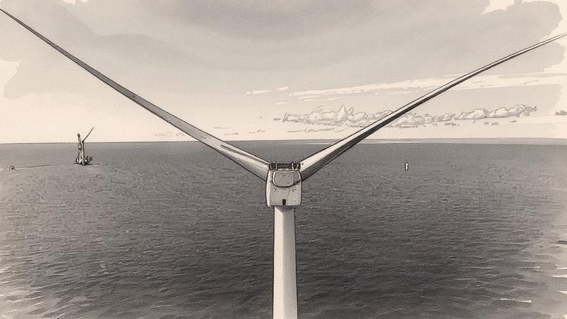 Parque eólico marino de Vineyard Wind, localizado nos Estados Unidos (Foto: Reprodução)