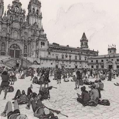 Santiago de Compostela enfrenta crise de overtourism com aumento de peregrinos