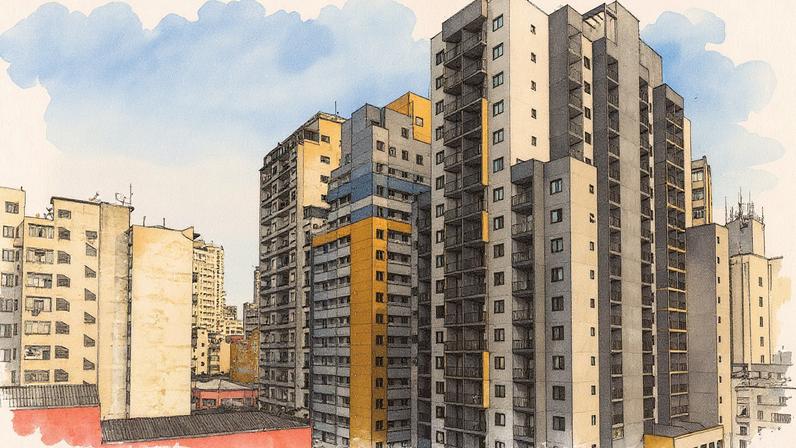 Empreendimento destinado à habitação de interesse social em São Paulo (Foto: Reprodução)