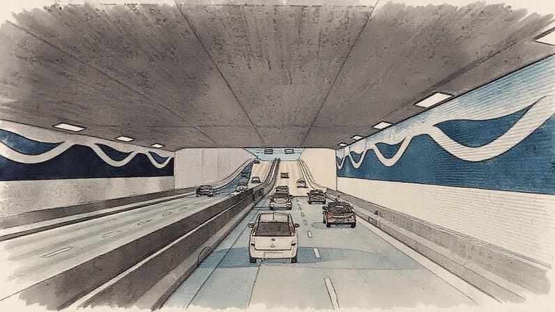 Projeto do Túnel de Santos, com investimentos de R$ 6 bilhões, enviado para análise do Tribunal de Contas da União (Foto: Reprodução)