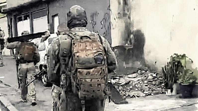 Policiais militares durante operação no Complexo do Chapadão (Foto: Reprodução)