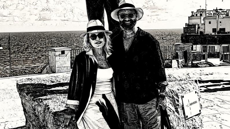 Ana Maria Braga e Fábio Arruda em férias na Itália (Foto: Reprodução)