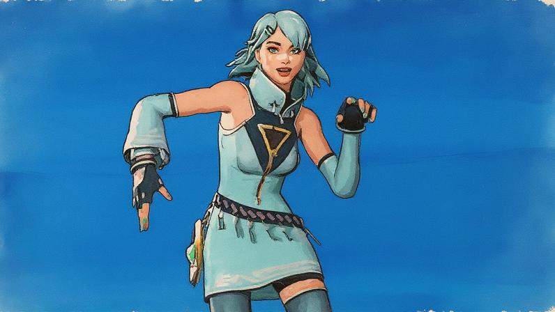 Personagem de Fortnite dançando 'Touching the sky' (Foto: Reprodução)