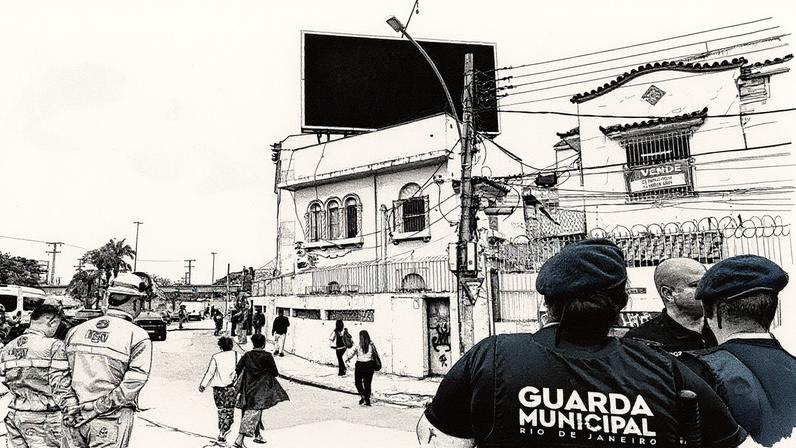 Seop, Light e Guarda Municipal removem painéis de LED na Grande Tijuca (Foto: Reprodução)